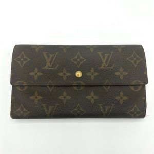Louis Vuitton Sarah Wallet Monogram Continental Flap Portemonnaie